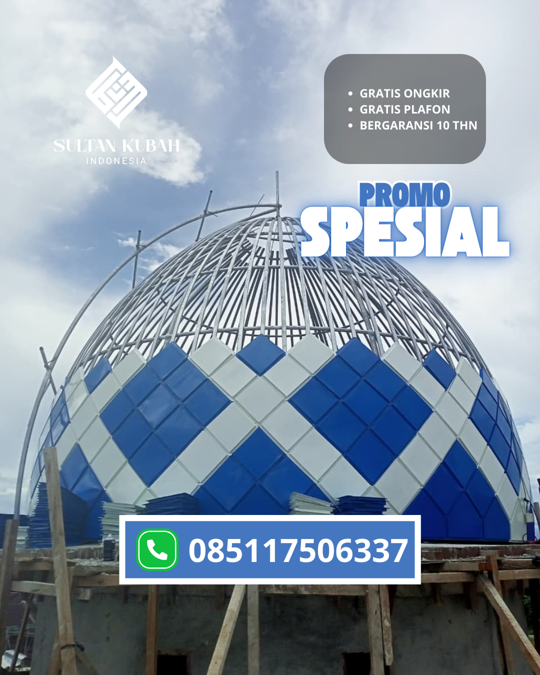 KUBAH MASJID HARGA TERJANGKAU DI KEC. ABUKI, KABUPATEN KONAWE (WA: 085117506337)