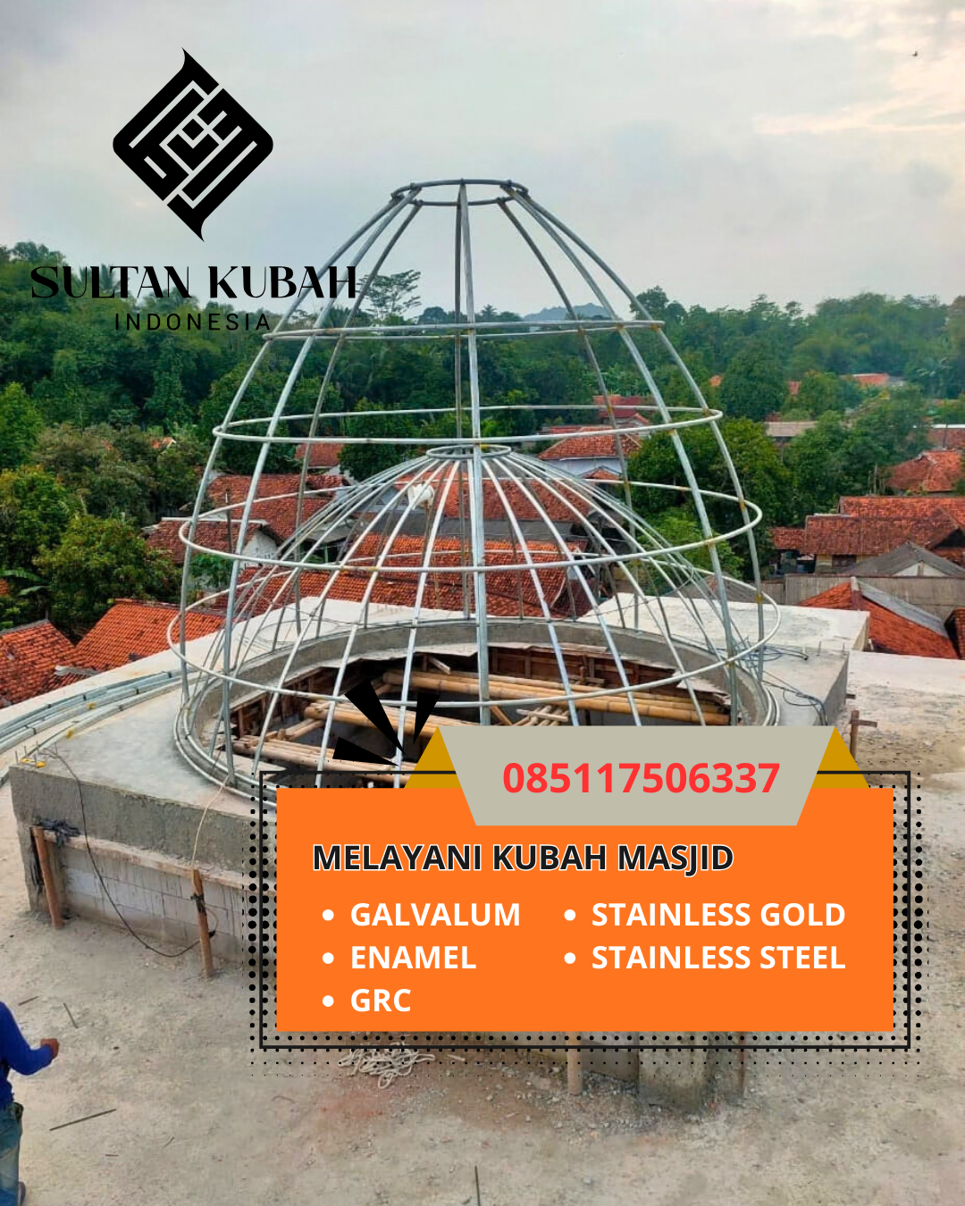 JUAL KUBAH MASJID TAHAN LAMA DI KEC. SUMENEP BARAT, KAB. SUMENEP, MADURA (WA: 085117506337)