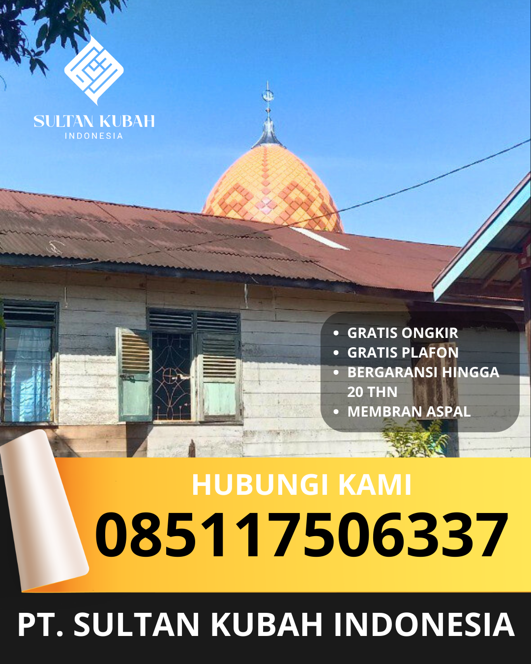 SPESIALIS KUBAH MASJID GARANSI RESMI DI KEC. PALEMBANG SUKARAMI, KOTA PALEMBANG (WA: 085117506337)