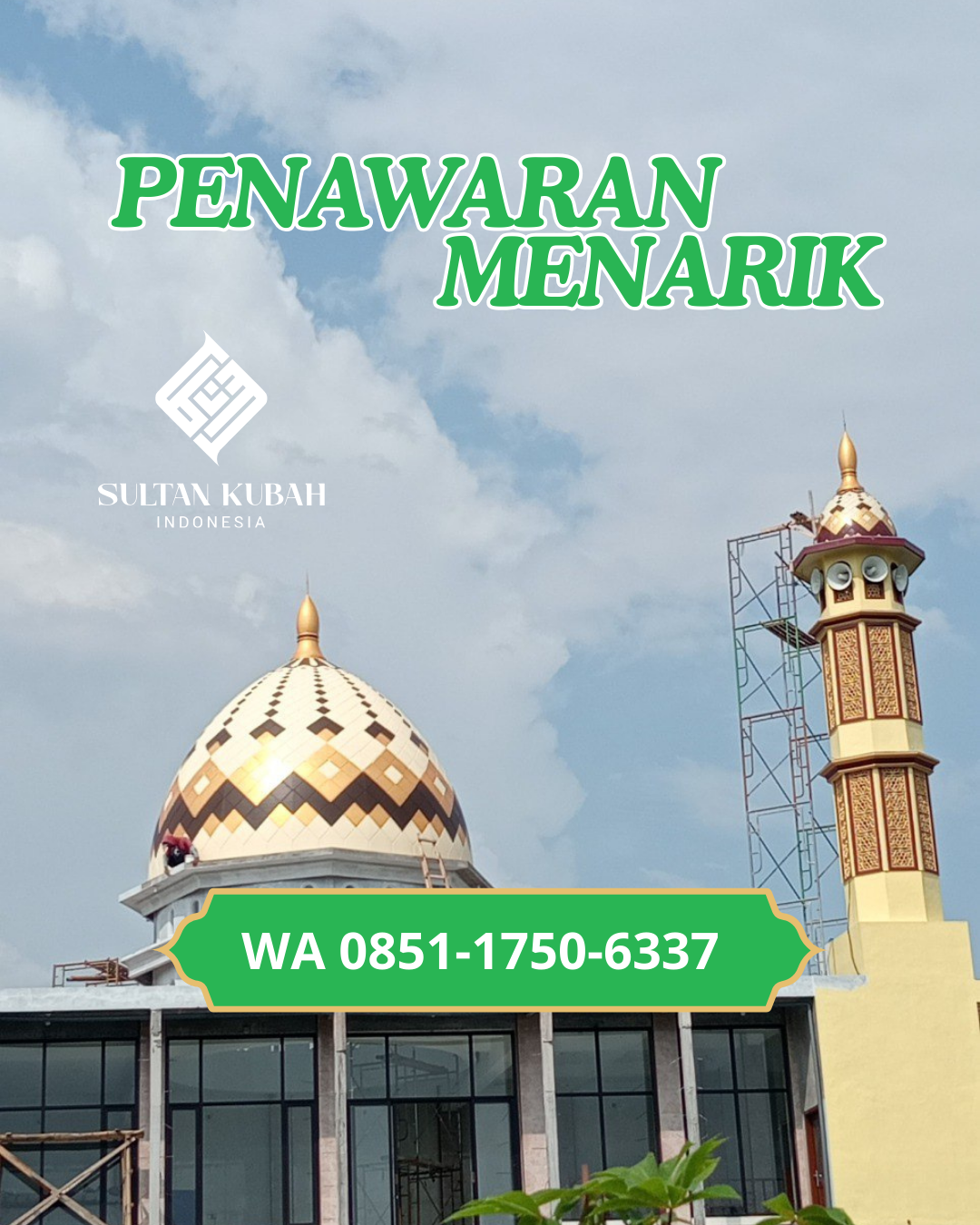 PUSAT KUBAH MASJID GRC BERKUALITAS DI KEC. SAPEKEN, KABUPATEN SUMENEP (WA: 085117506337)