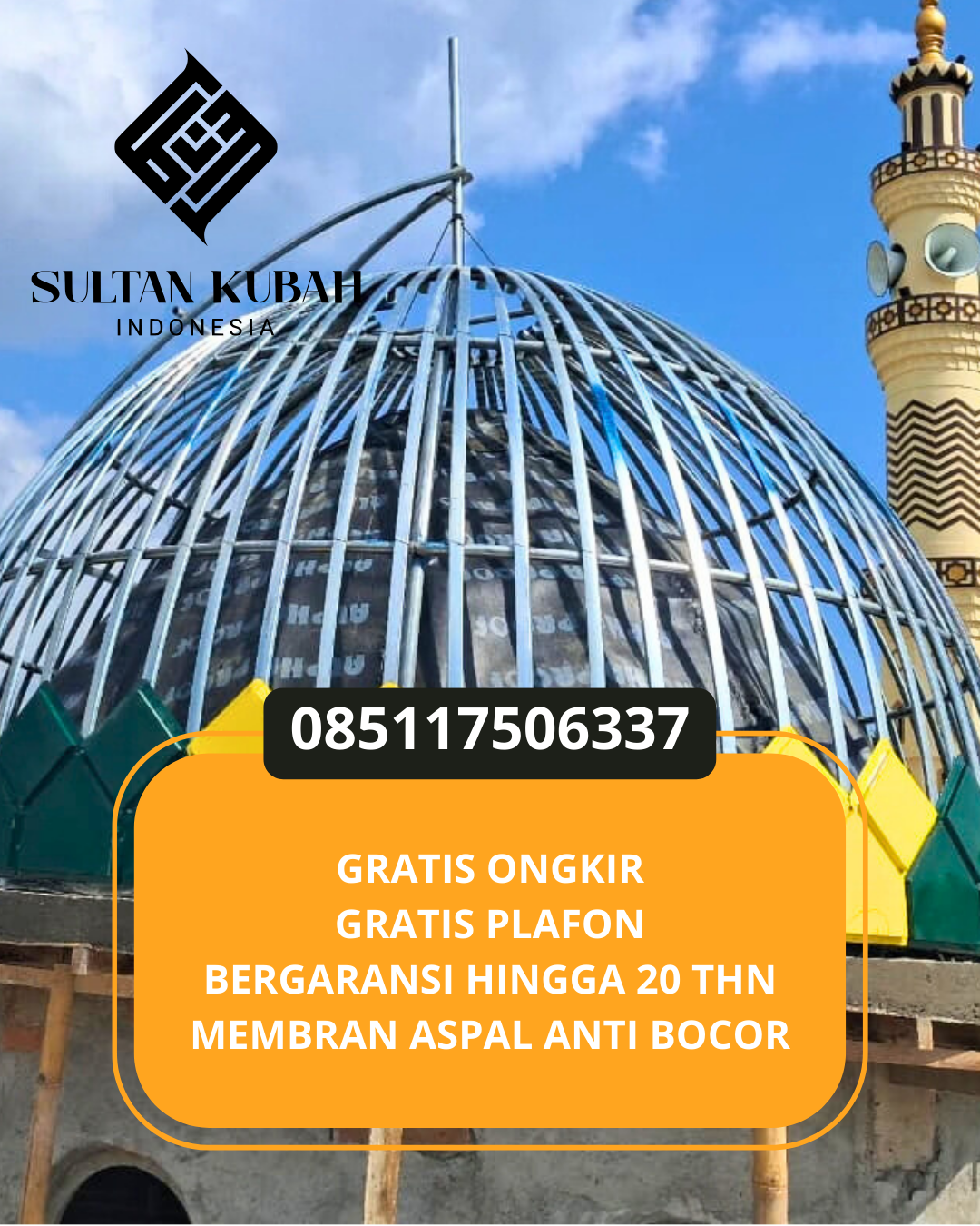 KUBAH MASJID HARGA TERJANGKAU DI KEC. JOHAR BARU, KOTA JAKARTA PUSAT (WA: 085117506337)
