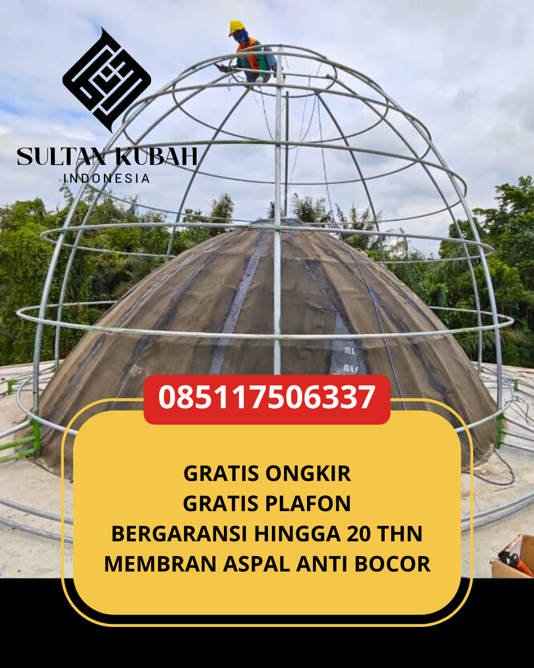 JUAL KUBAH MASJID PREMIUM DI KEC. JATINEGARA, KOTA JAKARTA TIMUR (WA: 085117506337)