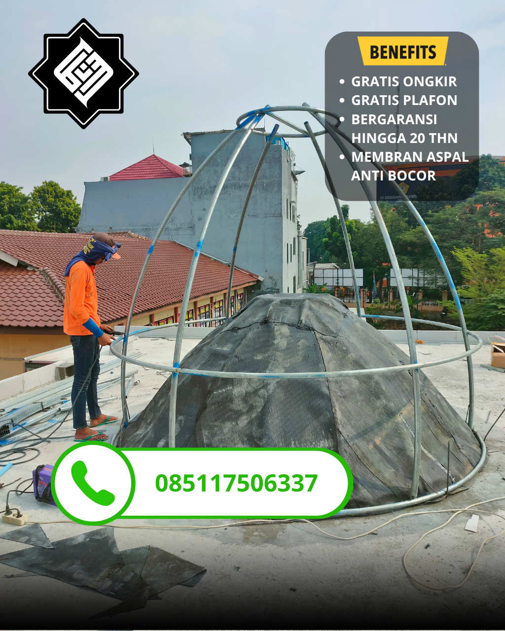 PABRIK KUBAH MASJID MODERN DI KEC GAPURA, KAB SUMENEP, JATIM (WA: 085117506337)