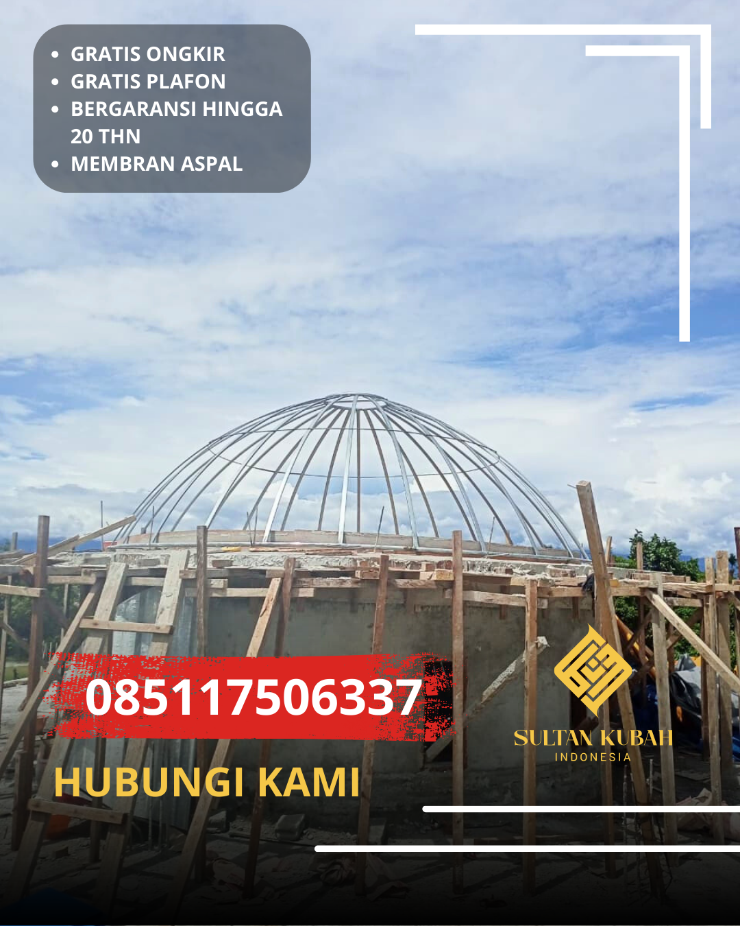 KUBAH MASJID HARGA TERJANGKAU DI KEC. JAKARTA BARAT, KOTA JAKARTA BARAT (WA: 085117506337)