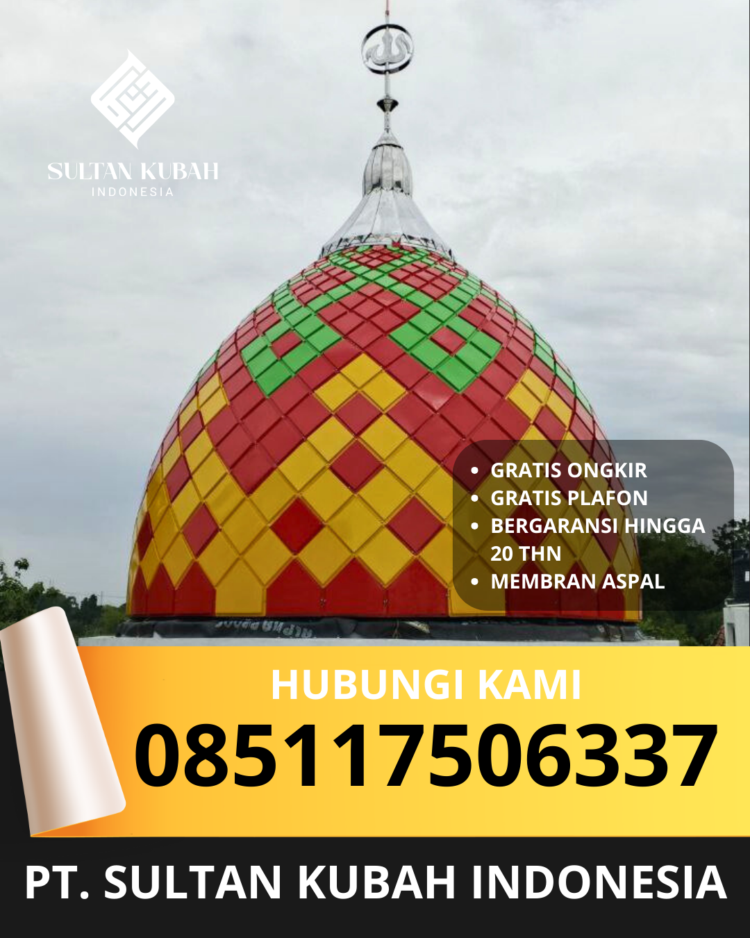 zSPESIALIS KUBAH MASJID GALVALUM GARANSI RESMI DI KEC. SEKOTONG BARAT, KAB. LOMBOK BARAT, NTB (WA: 085117506337)