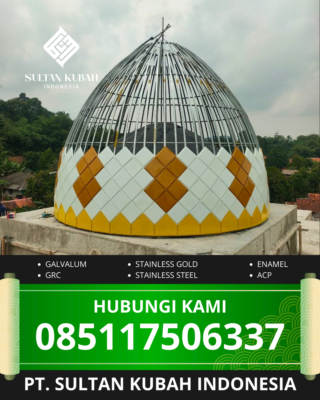 PUSAT KUBAH MASJID BERKUALITAS DI KEC. PURWODADI, KAB. GROBOGAN, JAWA TENGAH (WA: 085117506337)