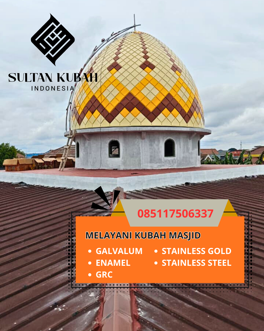 PABRIK KUBAH MASJID MODERN DI KEC. BATANG KOTA, KAB. BATANG (WA: 085117506337)