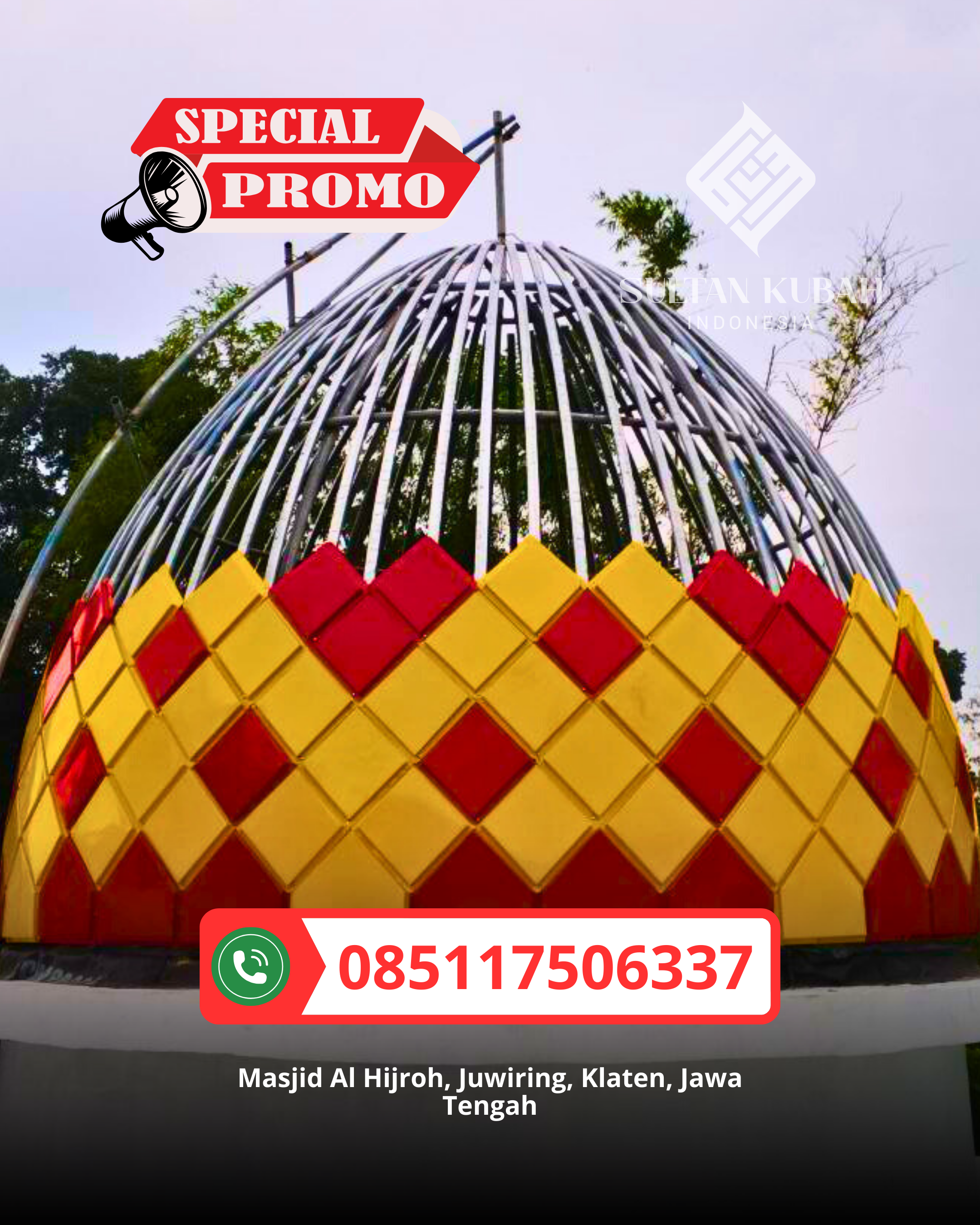 SPESIALIS KUBAH MASJID GARANSI RESMI DI KEC. UJUNGBERUNG, KOTA BANDUNG (WA: 085117506337)