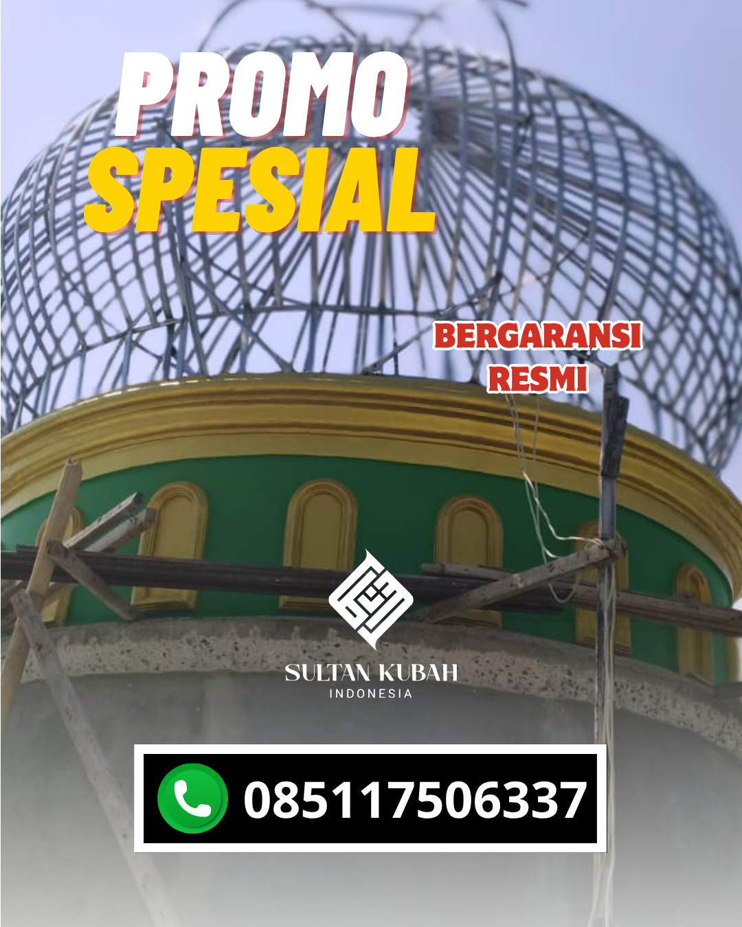 KUBAH MASJID GALVALUM HARGA TERJANGKAU DI KEC. LANGOWAN SELATAN, KAB. MINAHASA (WA: 085117506337)