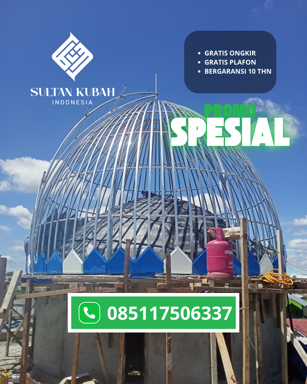 PABRIK KUBAH MASJID MODERN DI KEC. PONDIDAHU, KABUPATEN KONAWE (WA: 085117506337)