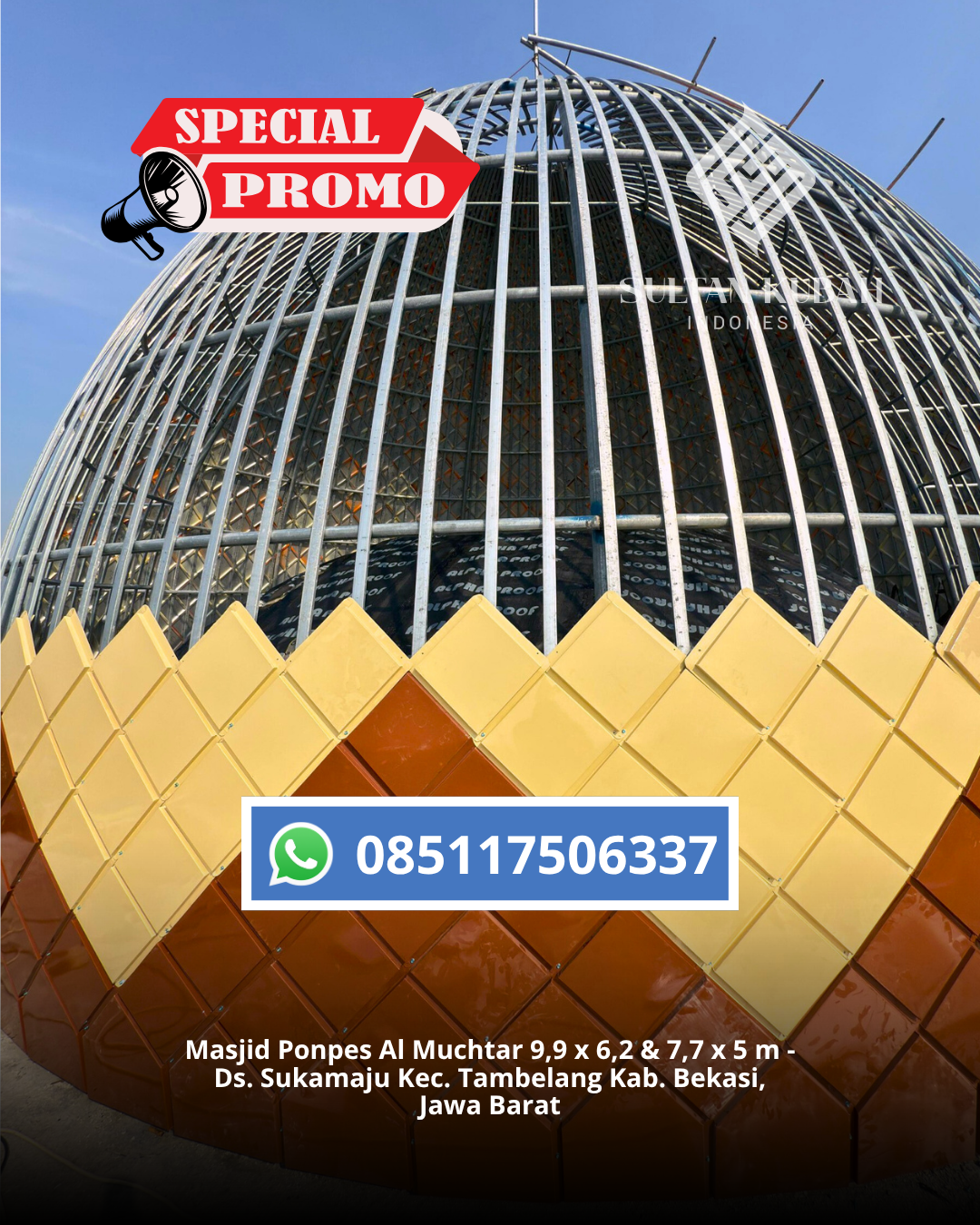 SPESIALIS KUBAH MASJID GALVALUM GARANSI RESMI DI KEC. CIKEUSAL UTARA, KAB. SERANG (WA: 085117506337)