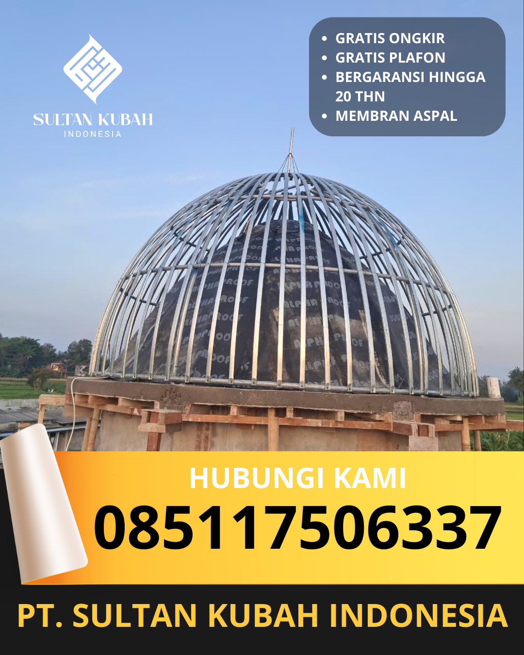 PUSAT KUBAH MASJID BERKUALITAS DI KEC. DUREN SAWIT, KOTA JAKARTA TIMUR (WA: 085117506337)