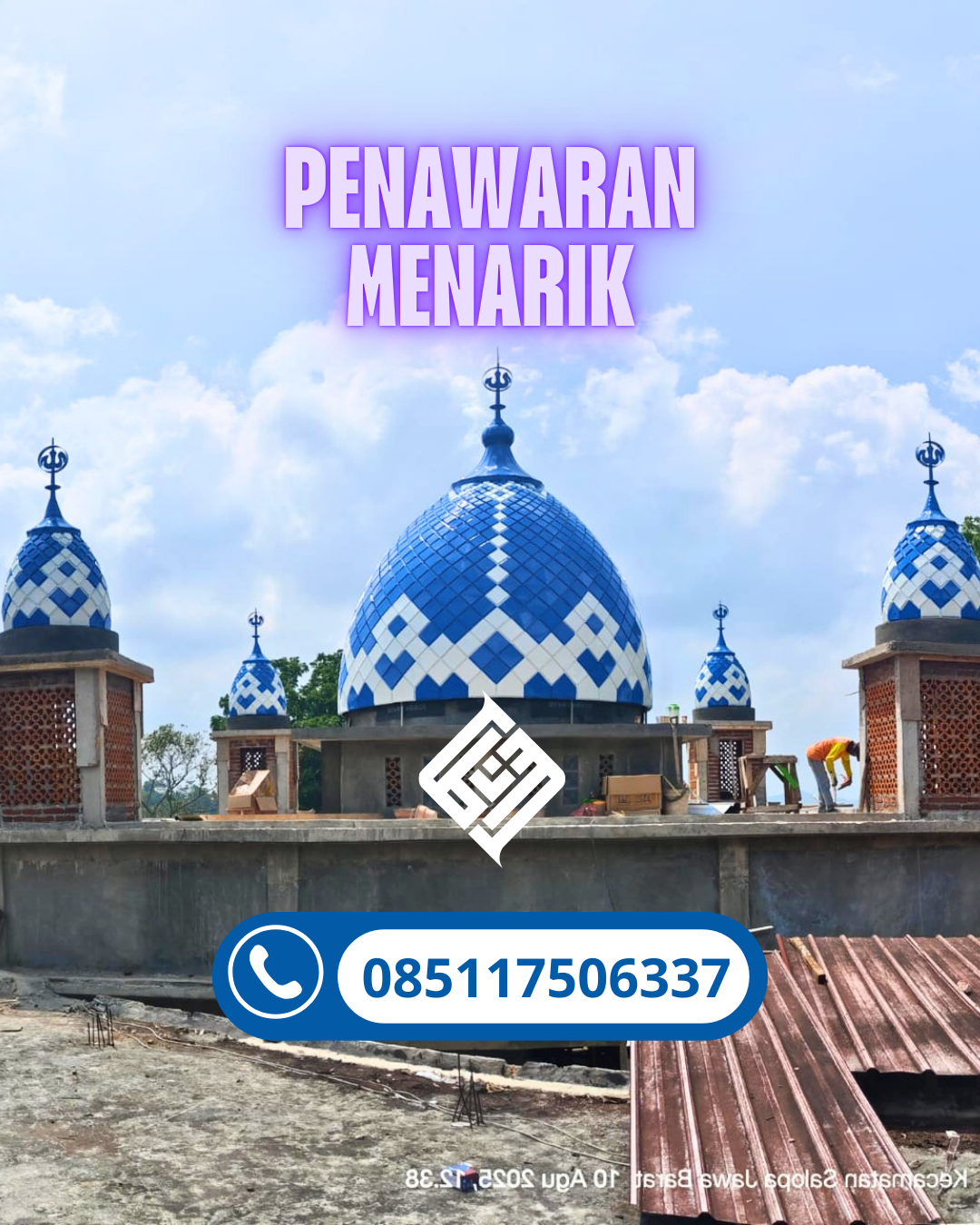PUSAT KUBAH MASJID GALVALUM BERKUALITAS DI KEC. TABUKAN SELATAN, KAB. KEPULAUAN SANGIHE (WA: 085117506337)