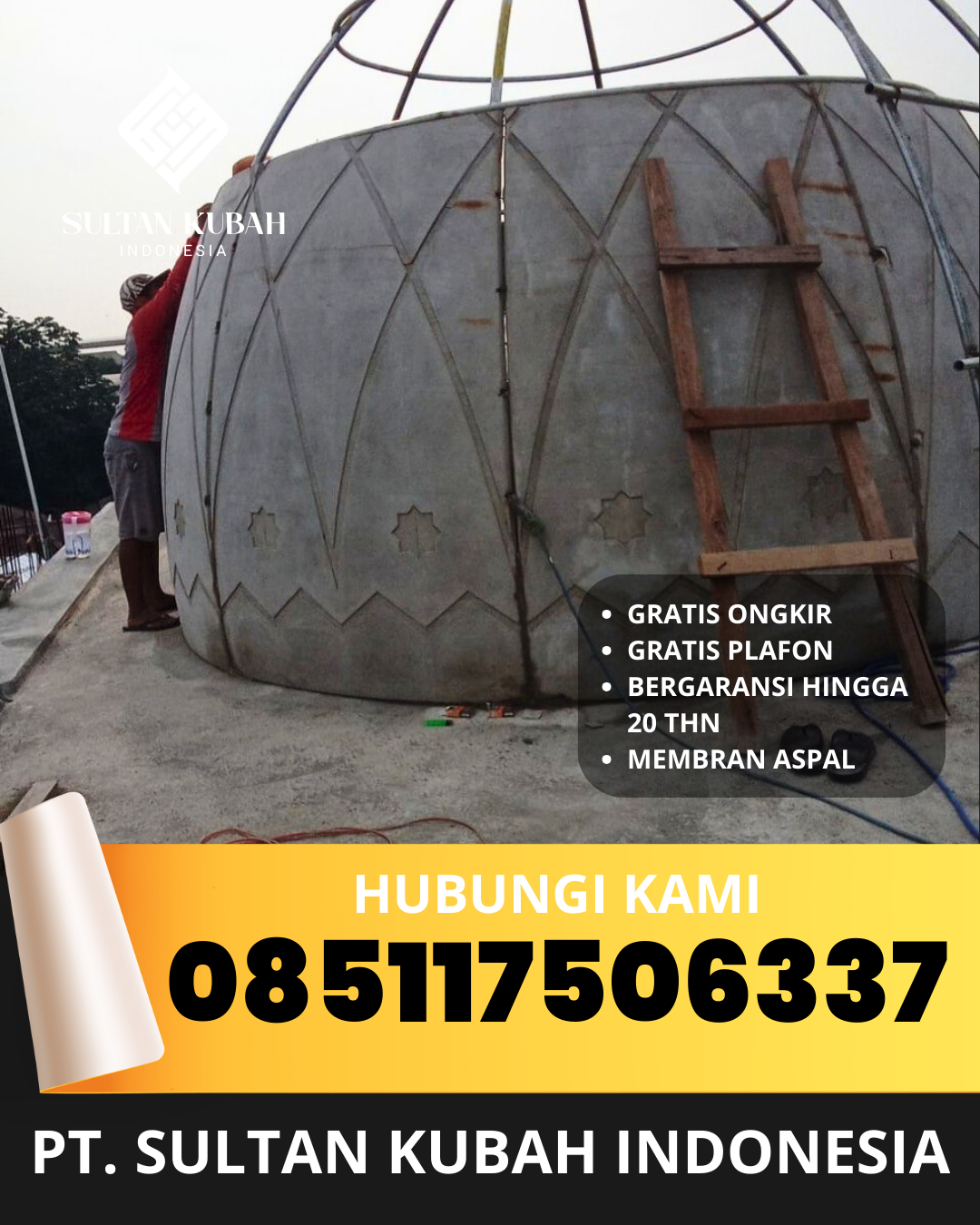 PUSAT KUBAH MASJID BERKUALITAS DI KEC. SEULIMEUM, KAB. ACEH BESAR, ACEH (WA: 085117506337)