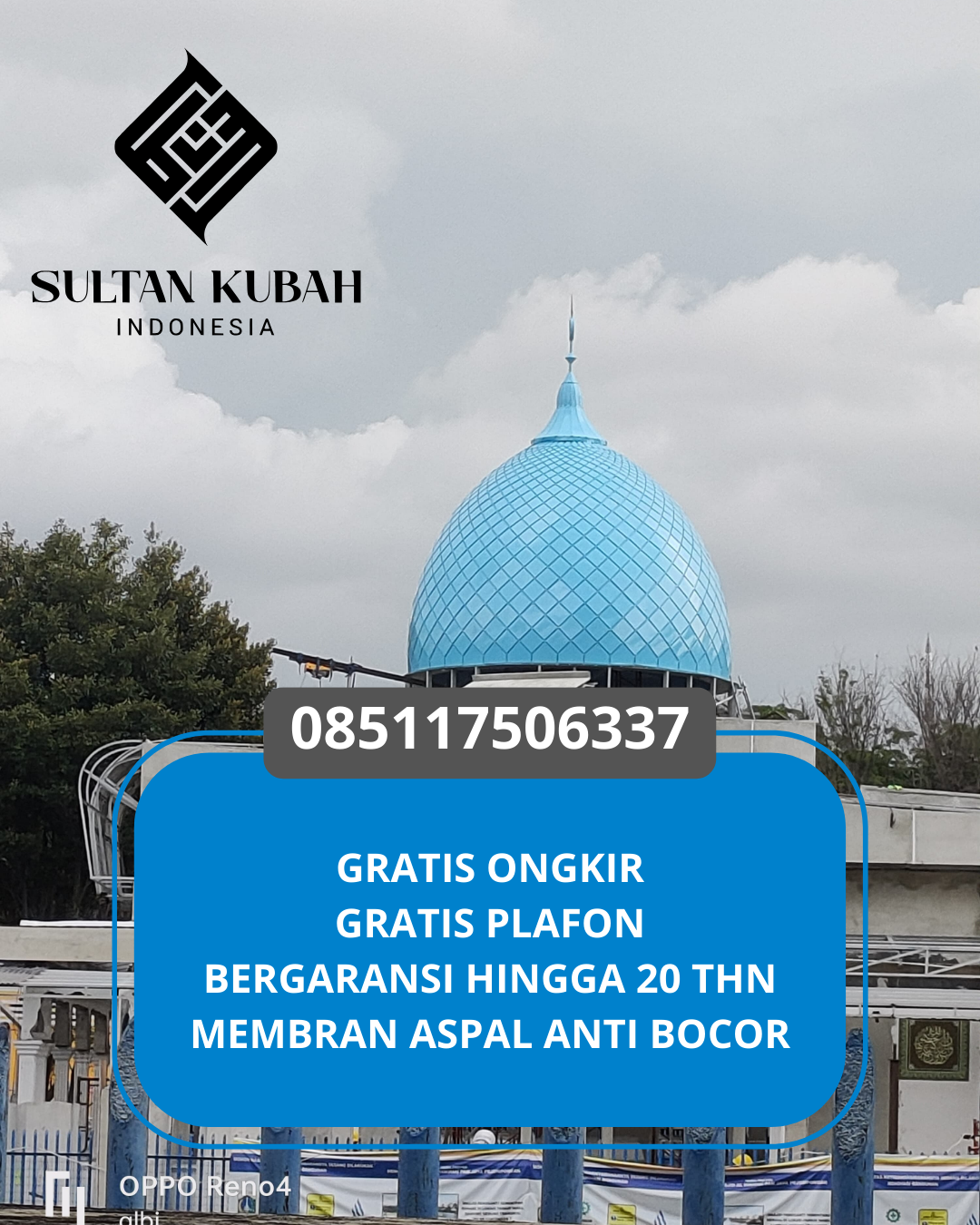 JUAL KUBAH MASJID TAHAN LAMA DI KEC. ABEPURA, KOTA JAYAPURA, PAPUA (WA: 085117506337)