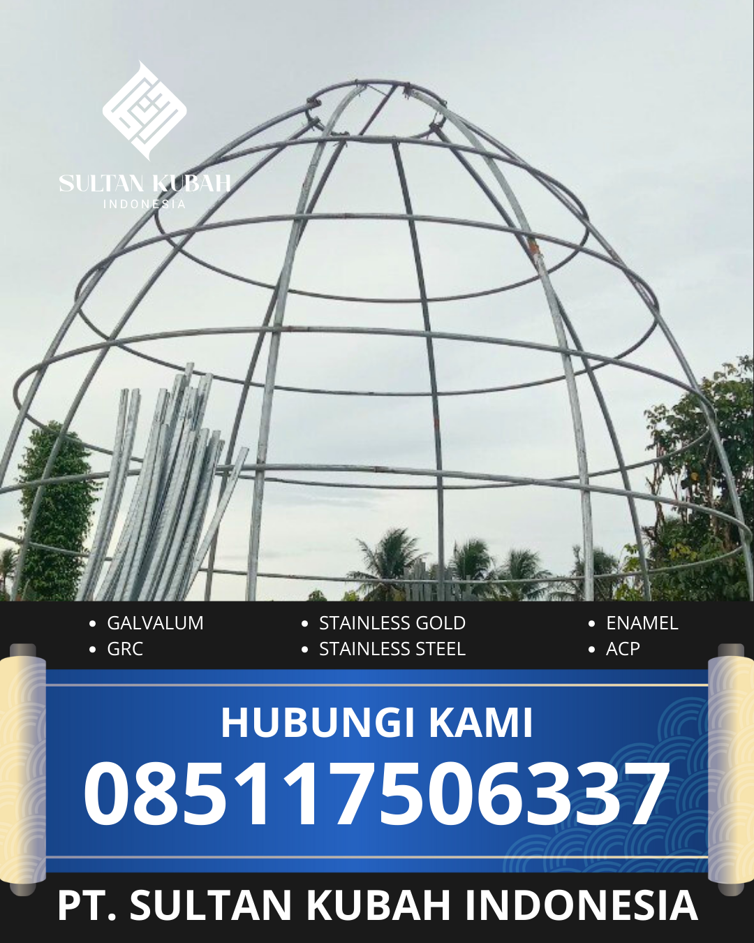 PABRIK KUBAH MASJID MODERN DI KEC. BALANTAK, KAB. BANGGAI (WA: 085117506337)