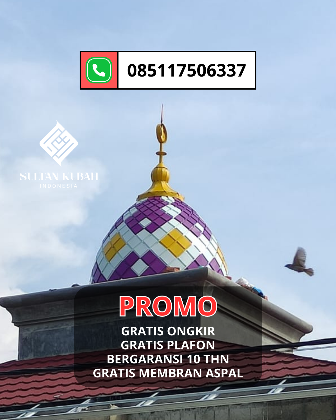 KUBAH MASJID HARGA TERJANGKAU DI KEC. BEKASI SELATAN, KOTA BEKASI (WA: 085117506337)
