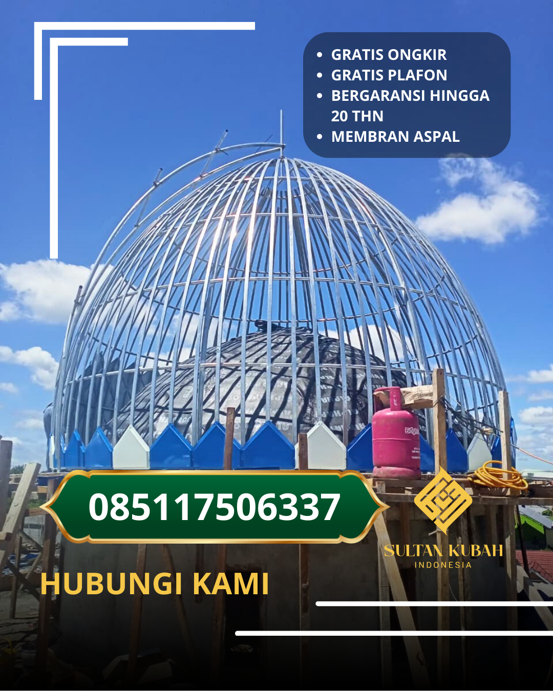 PABRIK KUBAH MASJID MODERN DI KEC. TEGAL BARAT, KOTA TEGAL (WA: 085117506337)