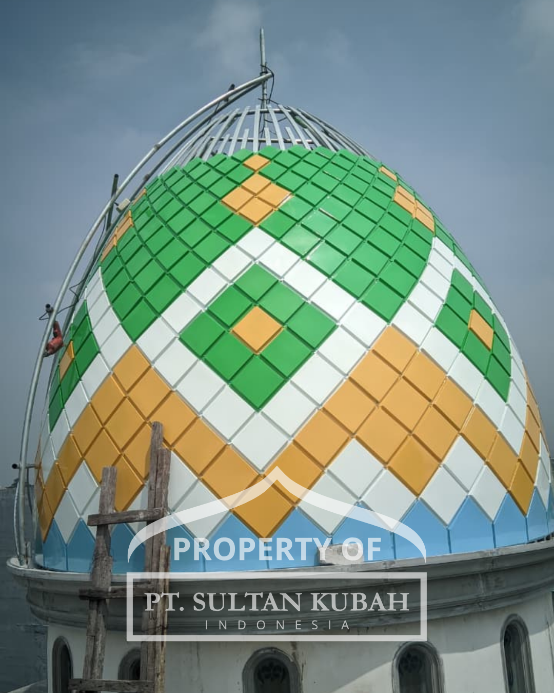 KUBAH MASJID GALVALUM HARGA TERJANGKAU DI KEC. JAMBI SELATAN, KOTA JAMBI (WA: 085117506337)