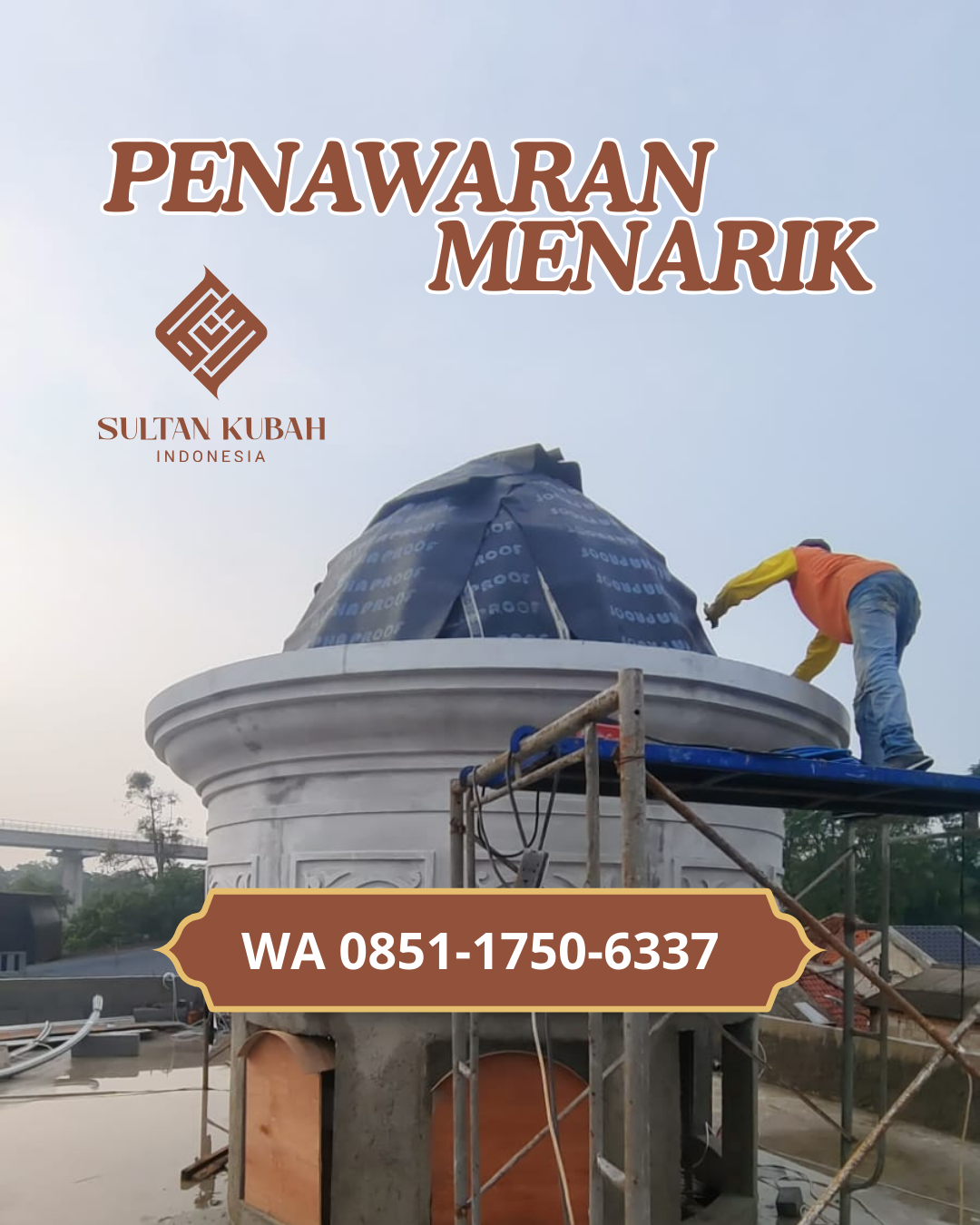 JUAL KUBAH MASJID PREMIUM DI KEC. BINJAI BARAT, KOTA BINJAI (WA: 085117506337)