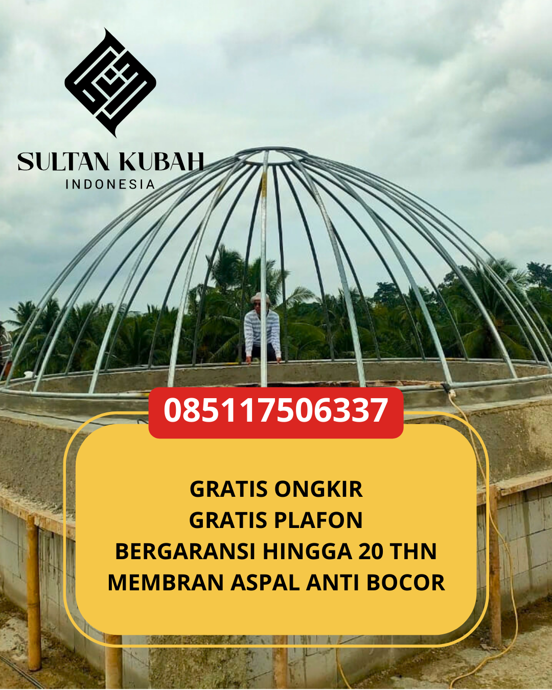KUBAH MASJID HARGA TERJANGKAU DI KEC. SIGLI, KAB. PIDIE, ACEH (WA: 085117506337)