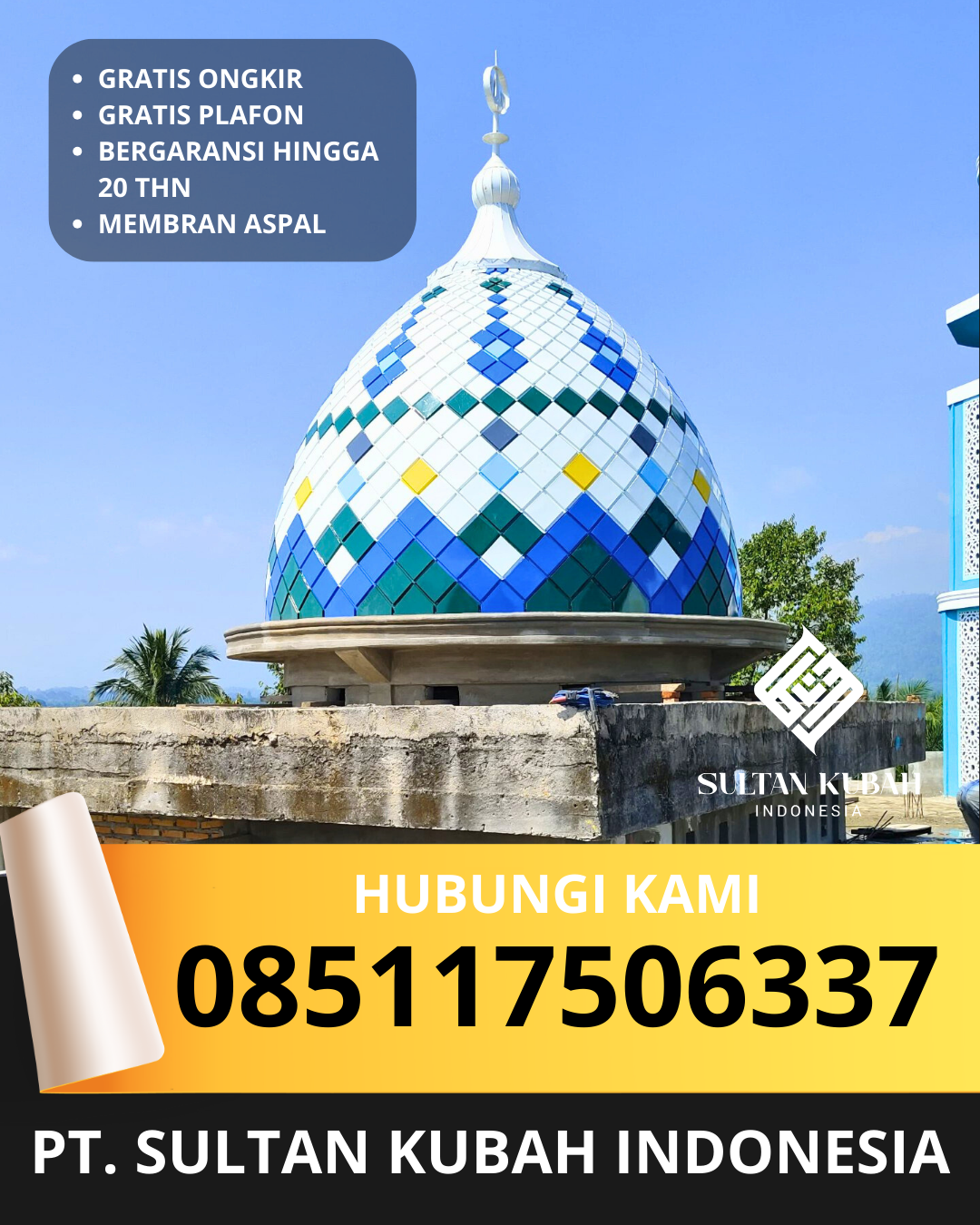 SPESIALIS KUBAH MASJID GALVALUM GARANSI RESMI DI KEC. SAMPANG, KAB. SAMPANG (WA: 085117506337)
