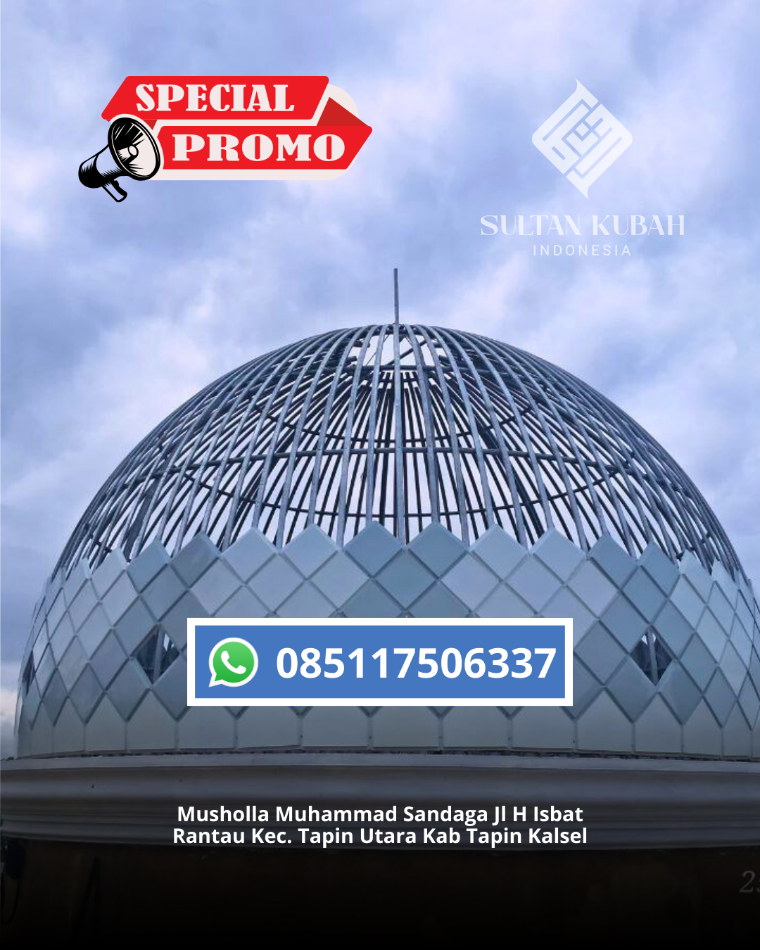 KUBAH MASJID HARGA TERJANGKAU DI KEC. CISOKA, KABUPATEN TANGERANG (WA: 085117506337)