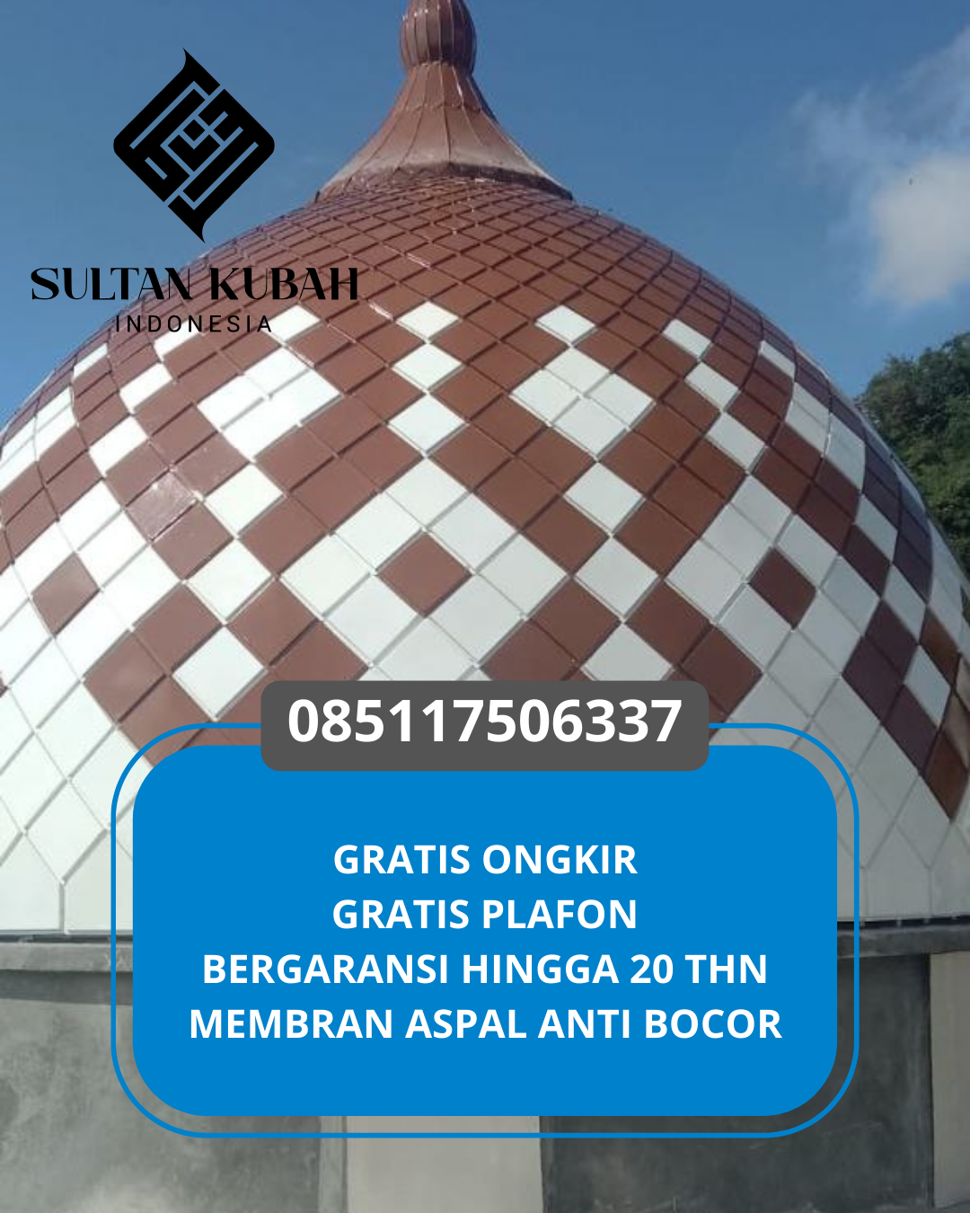 JUAL KUBAH MASJID TAHAN LAMA DI KOTA BANDA ACEH, ACEH (WA: 085117506337)