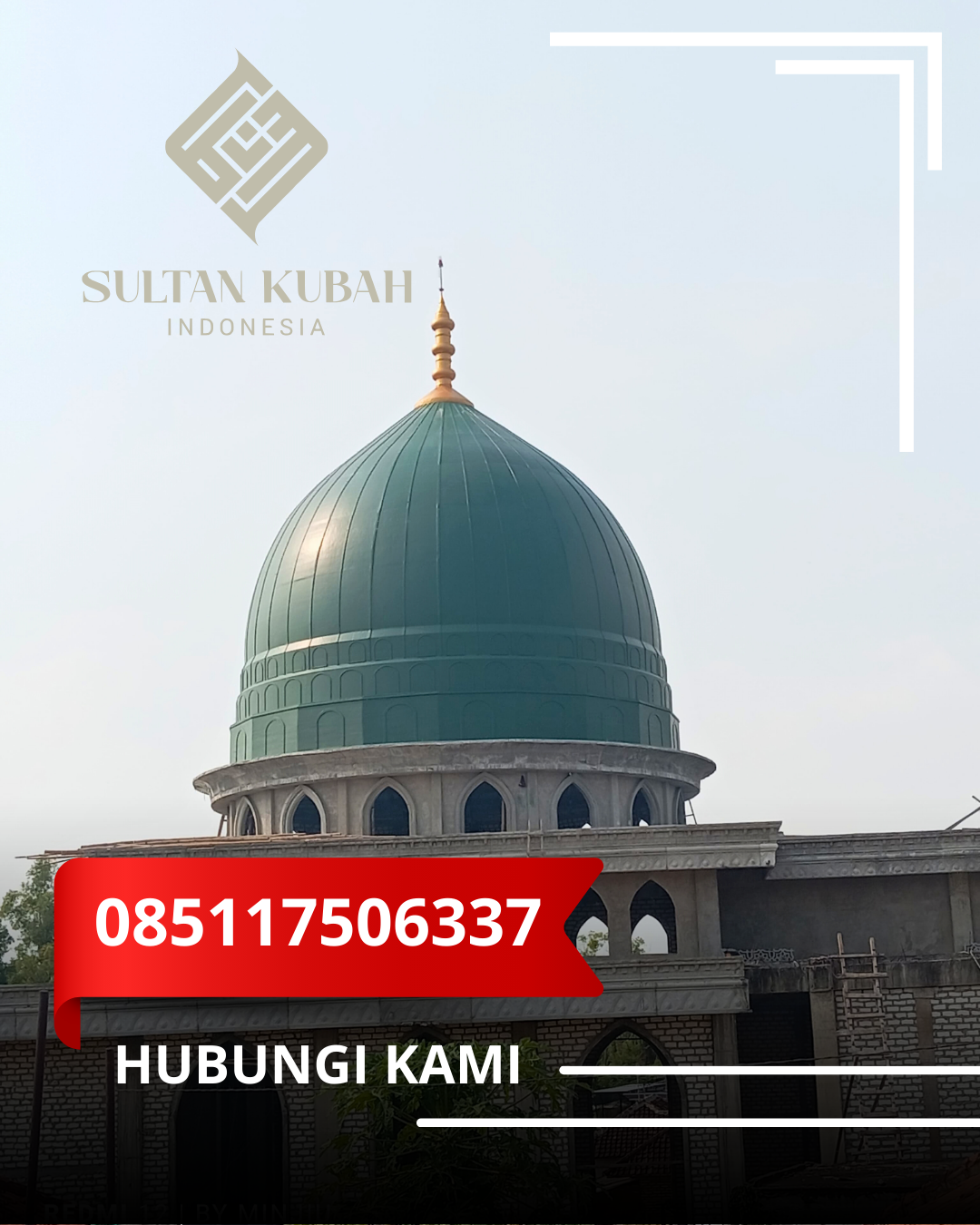 KUBAH MASJID DESAIN ELEGAN DI KEC. BEKASI KOTA, KOTA BEKASI, JAWA BARAT (WA: 085117506337)