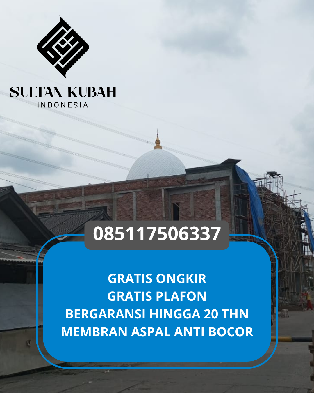 JUAL KUBAH MASJID PREMIUM DI KEC JOHAN PAHLAWAN, KAB ACEH BARAT, ACEH (WA: 085117506337)