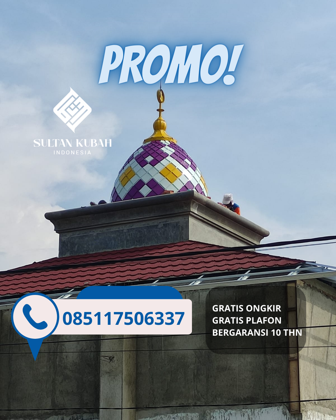 PABRIK KUBAH MASJID MODERN DI KEC. BANYURESMI, KABUPATEN GARUT (WA: 085117506337)