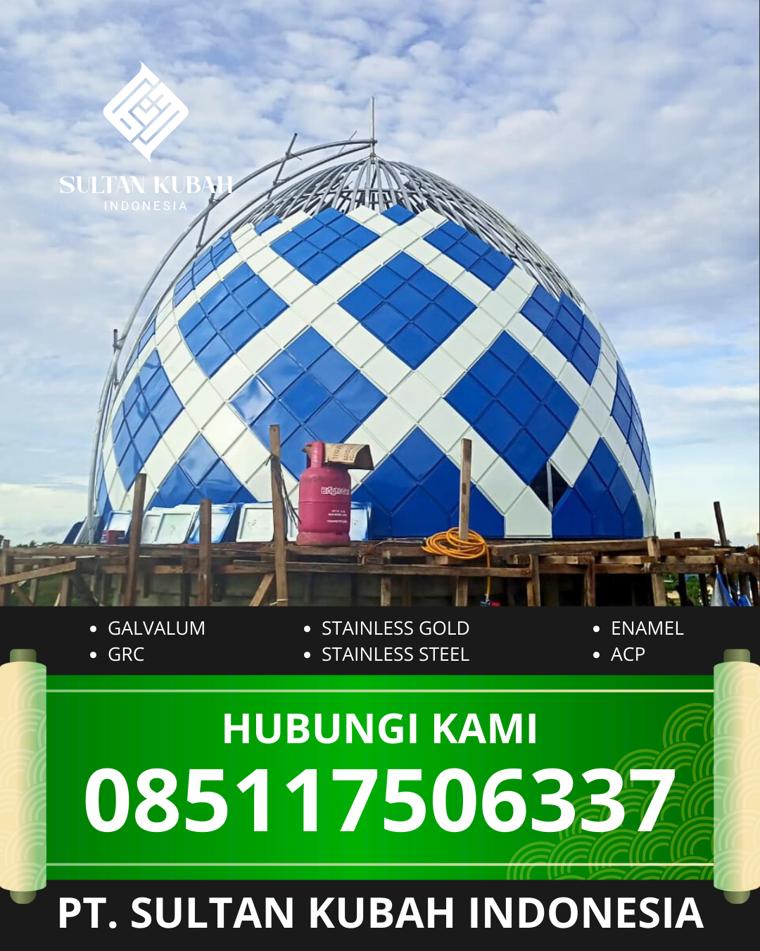 JUAL KUBAH MASJID PREMIUM DI KEC. CILANDAK, KOTA JAKARTA SELATAN (WA: 085117506337)