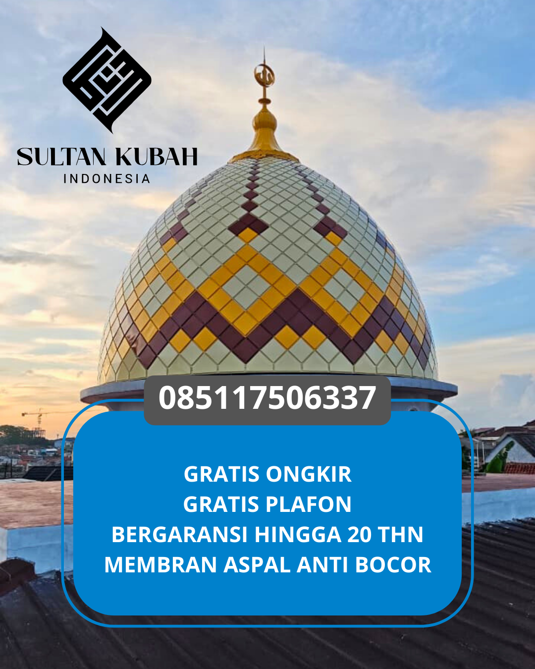 JUAL KUBAH MASJID TAHAN LAMA DI KEC. JATINEGARA, KOTA JAKARTA TIMUR (WA: 085117506337)