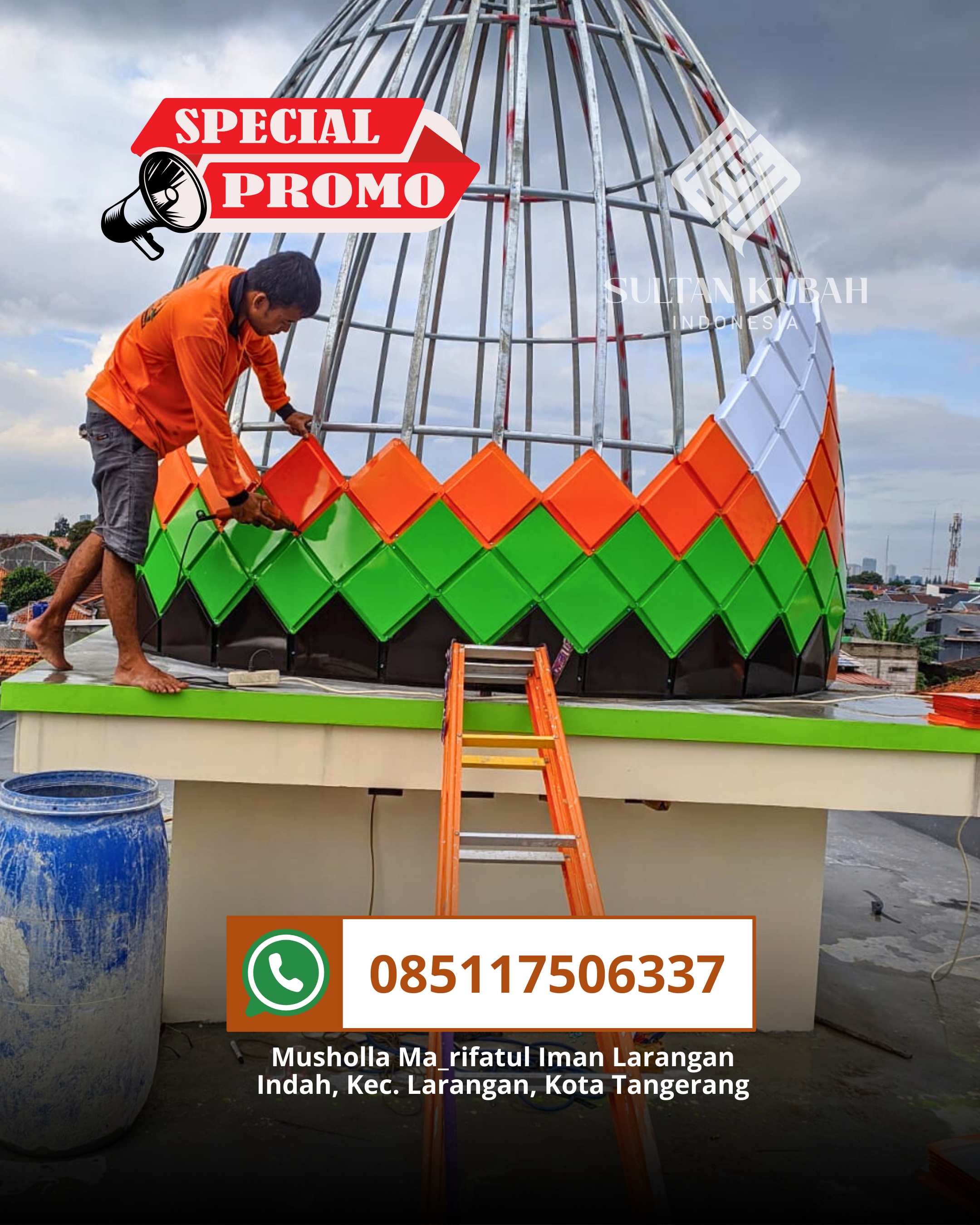 KUBAH MASJID GALVALUM HARGA TERJANGKAU DI KEC. TUAL SELATAN, KOTA TUAL (WA: 085117506337)