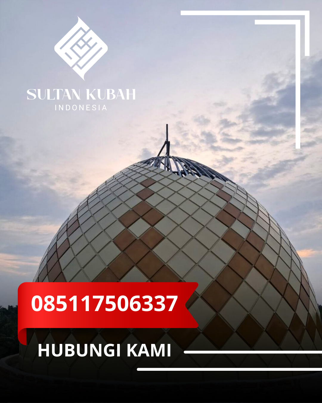 PABRIK KUBAH MASJID MODERN DI KEC. PALEMBANG ILIR TIMUR I, KOTA PALEMBANG, SUMATERA SELATAN (WA: 085117506337)