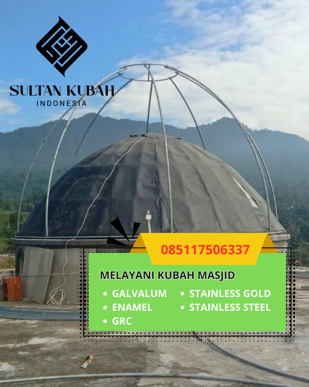 PUSAT KUBAH MASJID BERKUALITAS DI KOTA CIREBON, JABAR (WA: 085117506337)