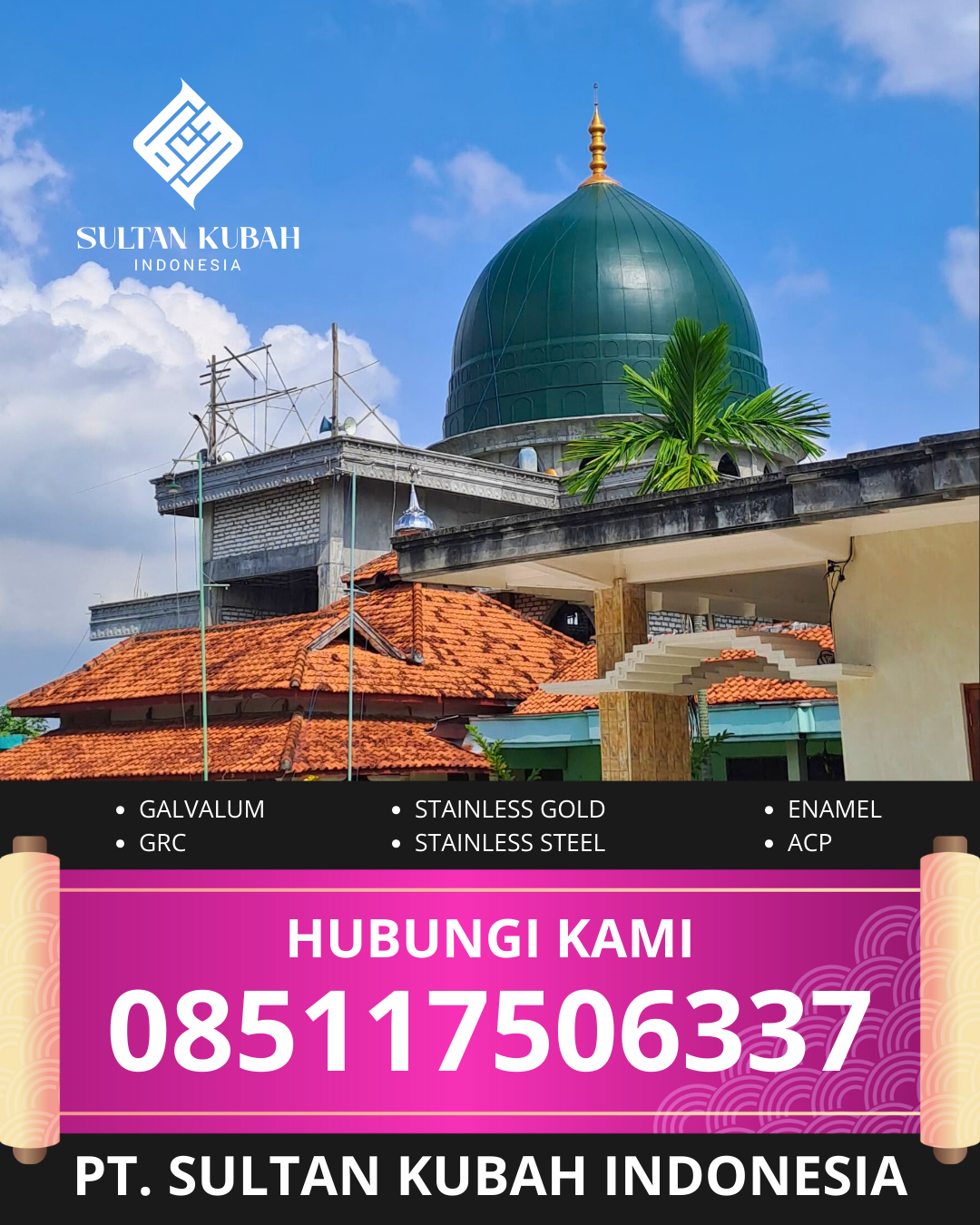 PUSAT KUBAH MASJID BERKUALITAS DI KEC. KEMAYORAN, KOTA JAKARTA PUSAT, DKI JAKARTA (WA: 085117506337)
