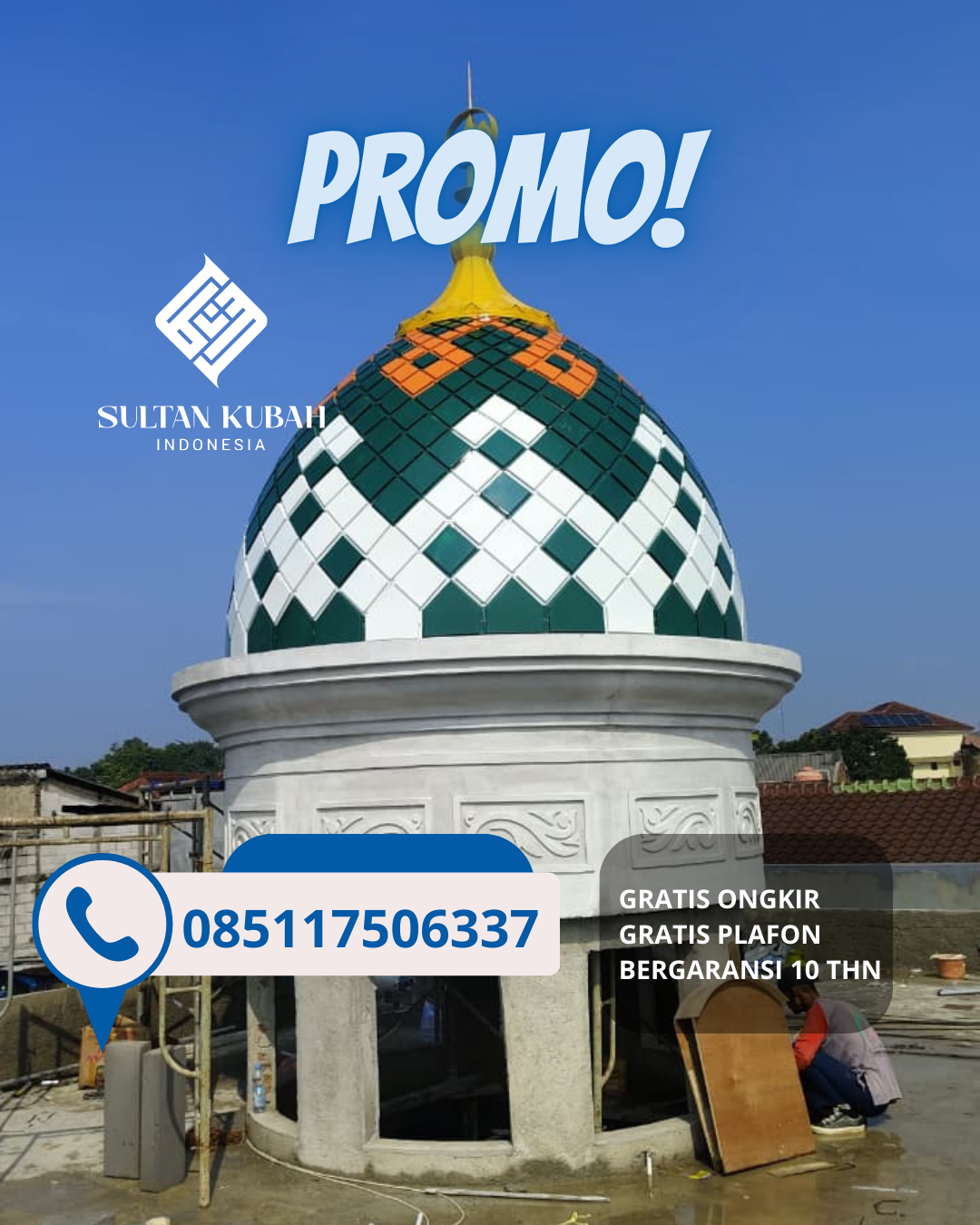 SPESIALIS KUBAH MASJID GARANSI RESMI DI KEC. PANAKKUKANG, KOTA MAKASSAR (WA: 085117506337)