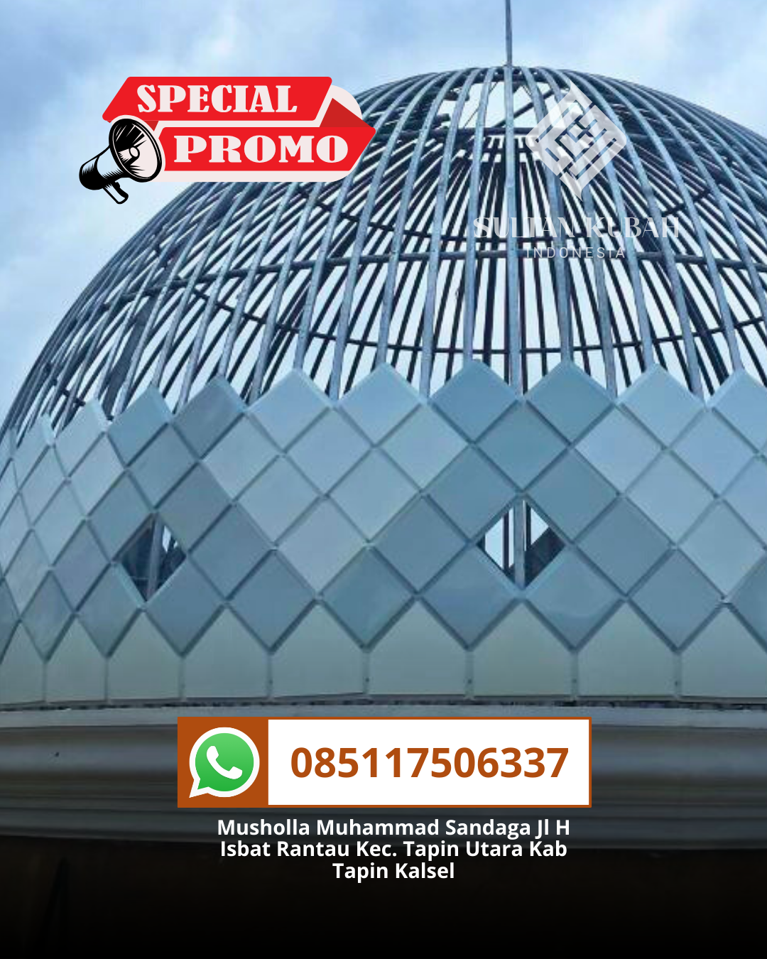 JUAL KUBAH MASJID TAHAN LAMA DI KEC. TANGERANG, KOTA TANGERANG (WA: 085117506337)