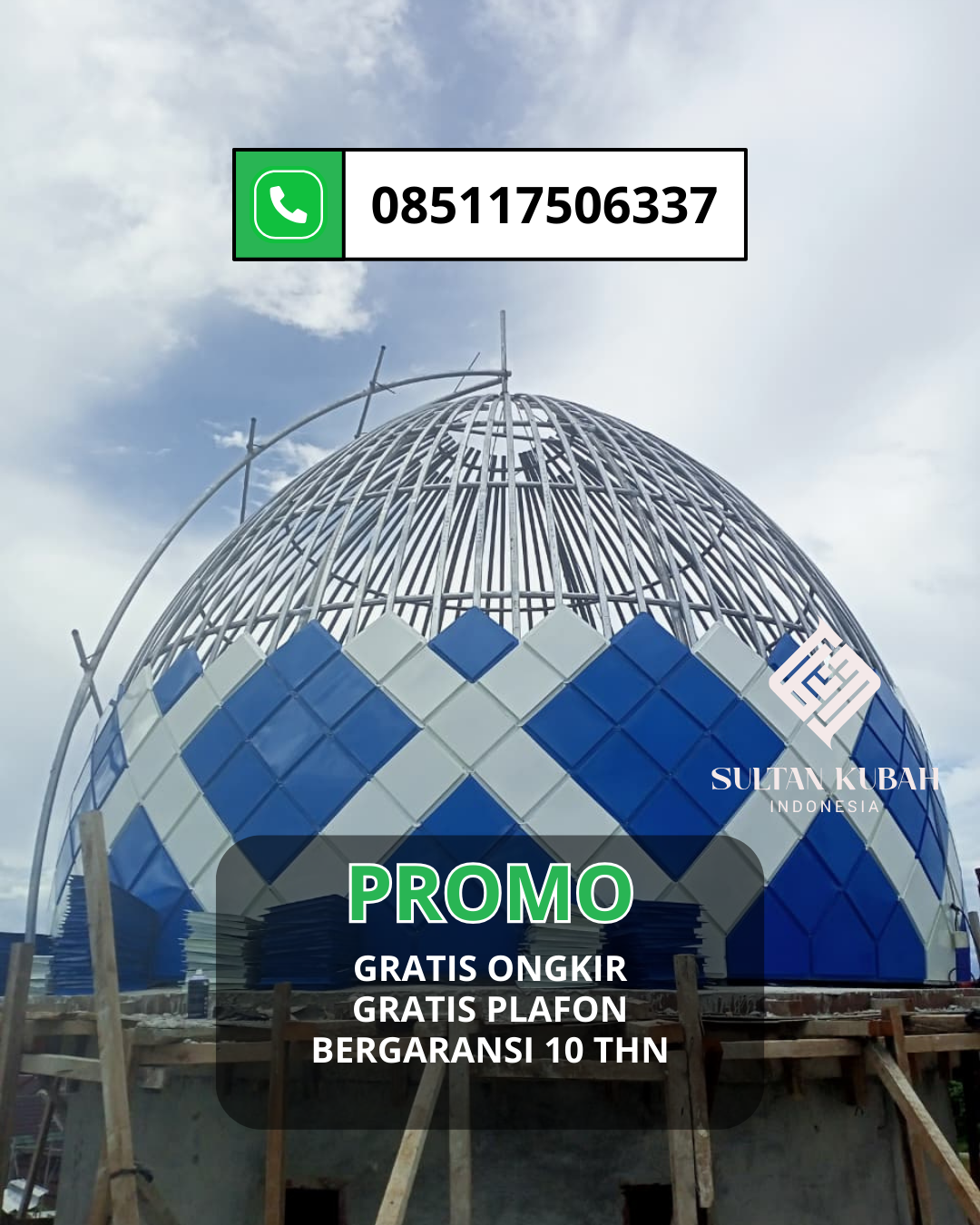 JUAL KUBAH MASJID TAHAN LAMA DI KEC. CIDADAP, KOTA BANDUNG (WA: 085117506337)