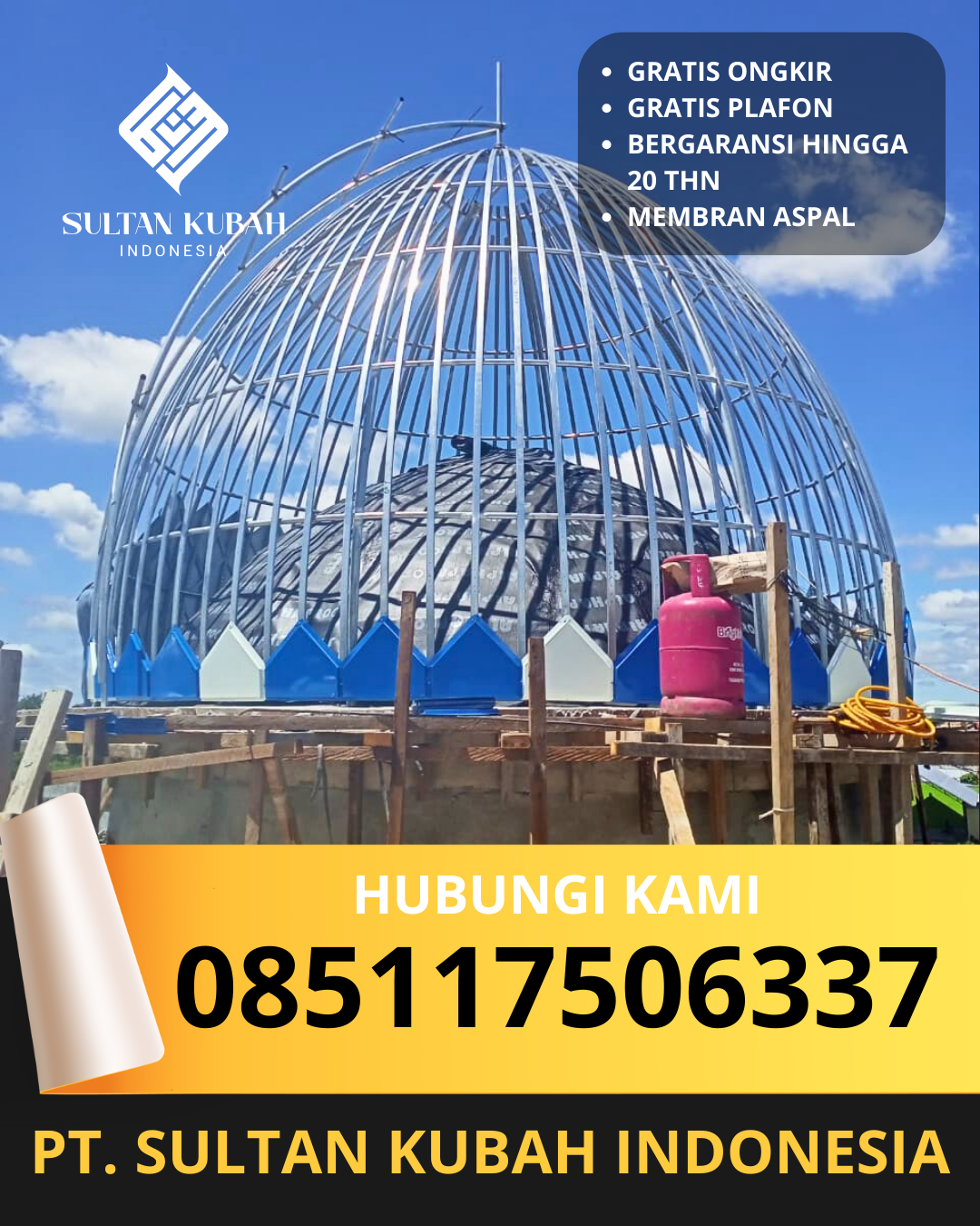 KUBAH MASJID DESAIN ELEGAN DI KEC. JAKARTA PUSAT, KOTA JAKARTA PUSAT (WA: 085117506337)