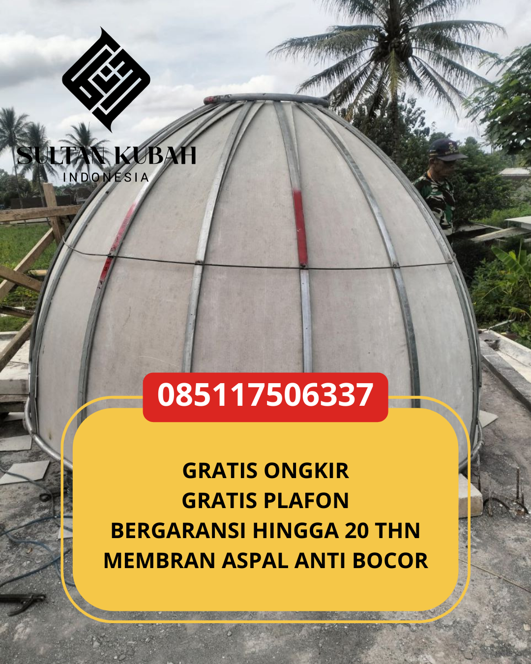JUAL KUBAH MASJID PREMIUM DI KOTA BOGOR, JABAR (WA: 085117506337)
