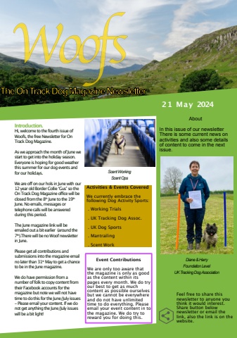 Woofs Newsletter May 24