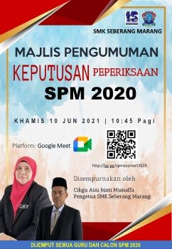 MAJLIS PENYAMPAIAN KEPUTUSAN SPM 2020