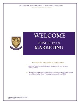 MKT2250 - Principles of Marketing