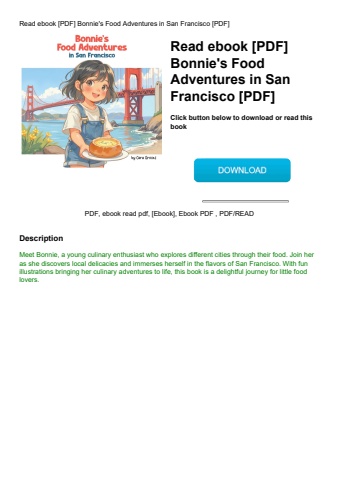 read ebook [pdf] bonnie's food adventures in san francisco [pdf]