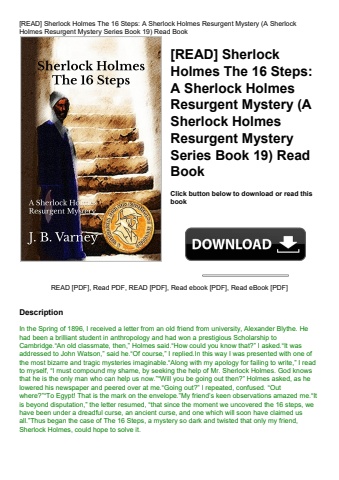 [read] sherlock holmes the 16 steps a sherlock holmes resurgent mystery (a sherlock holmes resurgent