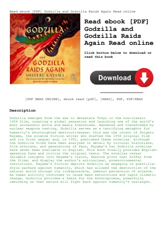 read ebook [pdf] godzilla and godzilla raids again read online