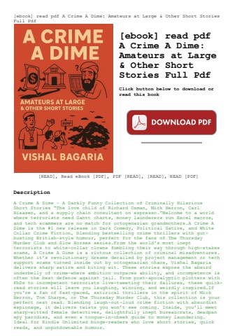 [ebook] read pdf a crime a dime amateurs at large & other short stories full pdf