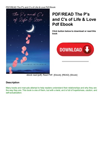 pdfread the p's and c's of life & love pdf ebook